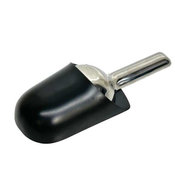 Stainless Steel and Black Ice Scoop